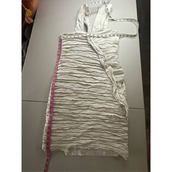 Nicole Miller Women's Ivory White Nicol Bodycon Mini Dress Size 12 NWT - Picture 6 of 8